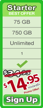 Starter 75GB $14.95
