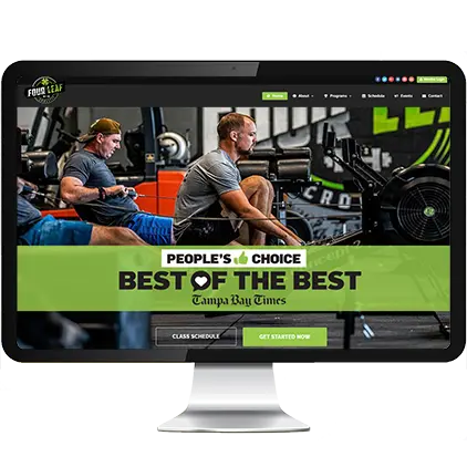 Four Leaf CrossFit Web Design Wesley Chapel FL