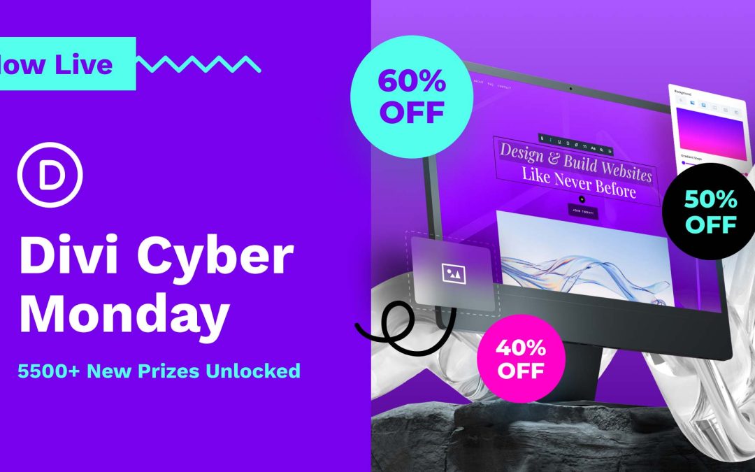 🥳 The Divi Cyber Monday Sale Is Here…With Brand New Prizes!
