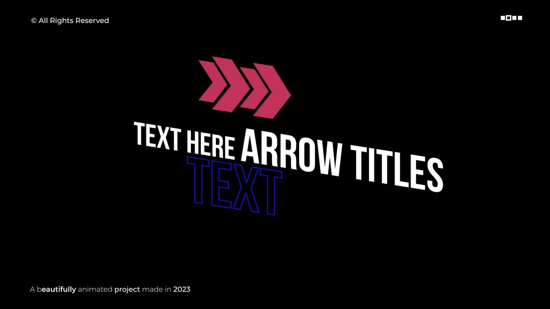 Arrows Titles Premiere Pro Lower Thirds
