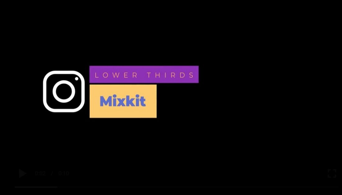 Free Boxed Instagram Premiere Pro Lower Thirds Template