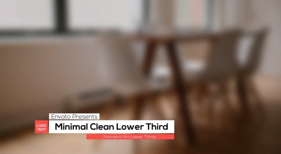Minimal & Clean Premiere Pro Lower Thirds Templates
