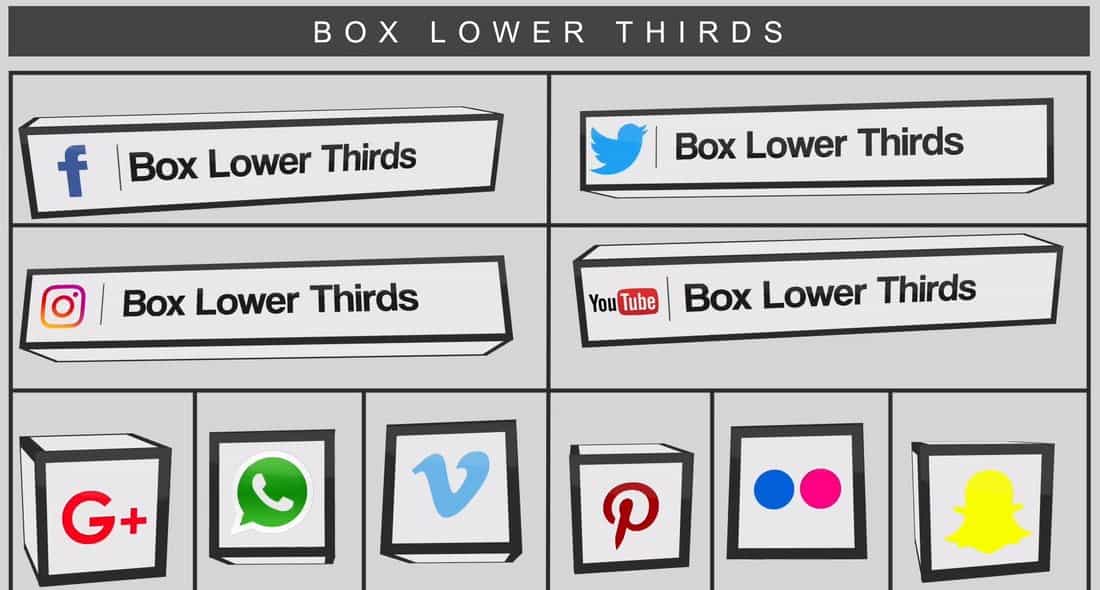 Creative Box Lower Thirds Templates
