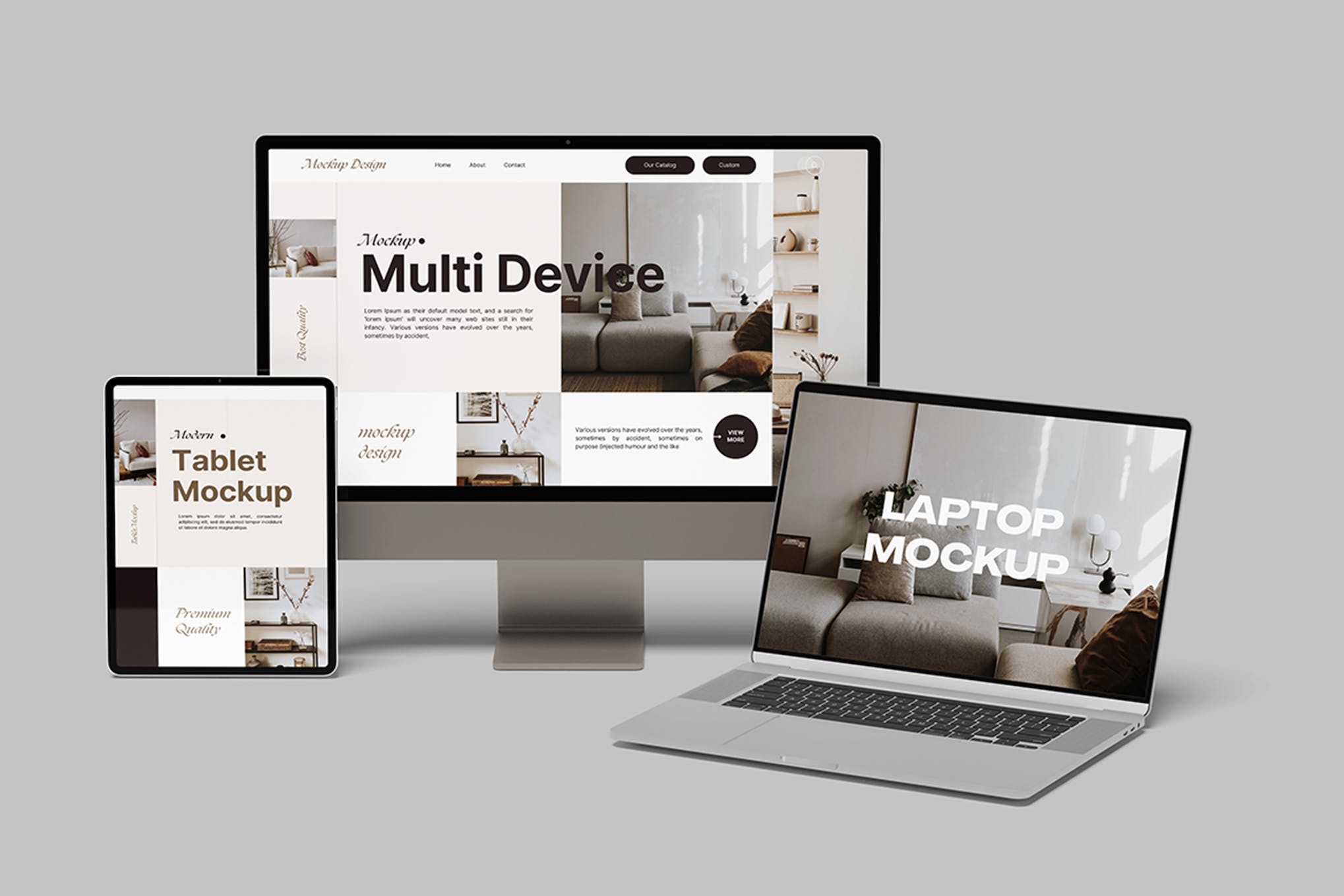 Multi Device Website Mockup