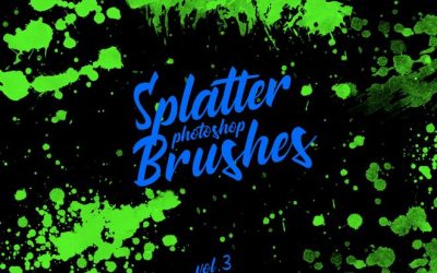 20+ Best Splat & Splatter Photoshop Brushes for Paint Splats
