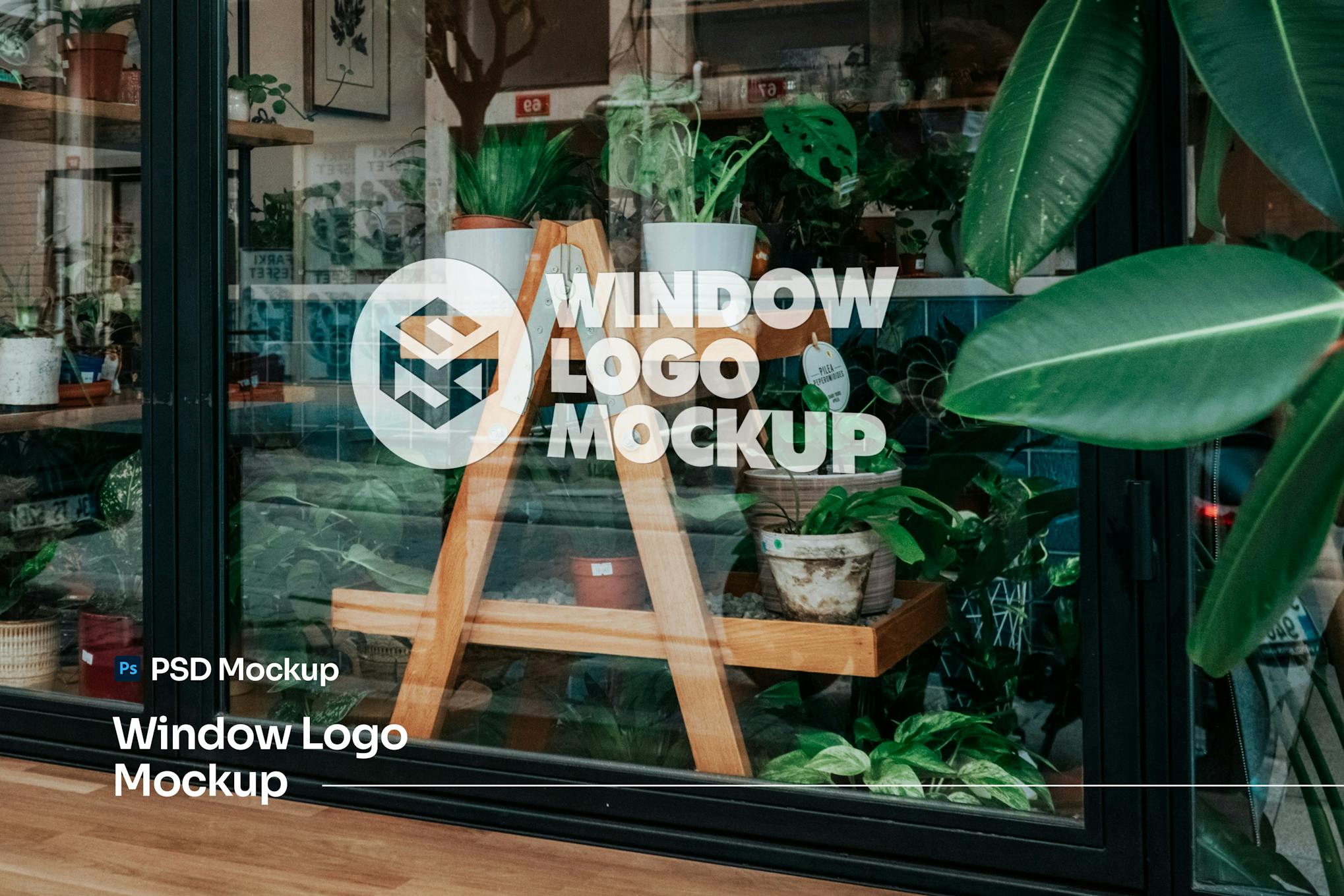 Modern Window Logo Mockup