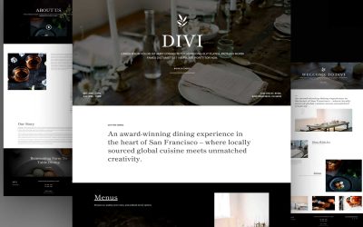 Get a Free Fine Dining Layout Pack for Divi