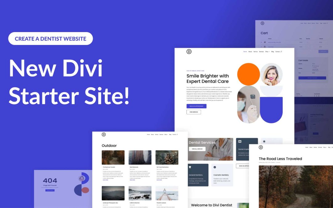 New Dentist Starter Site for Divi (Quick Install)