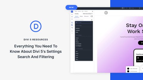 Everything You Need To Know About Divi 5's Settings Search And Filtering