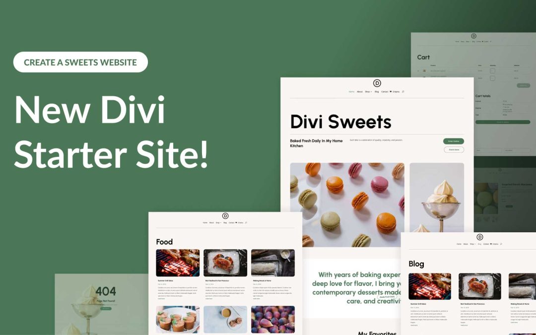 New Sweets Starter Site for Divi (Quick Install)