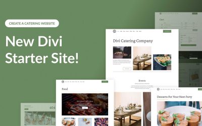 New Catering Starter Site for Divi (Quick Install)