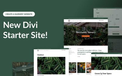 New Nursery Starter Site for Divi (Quick Install)