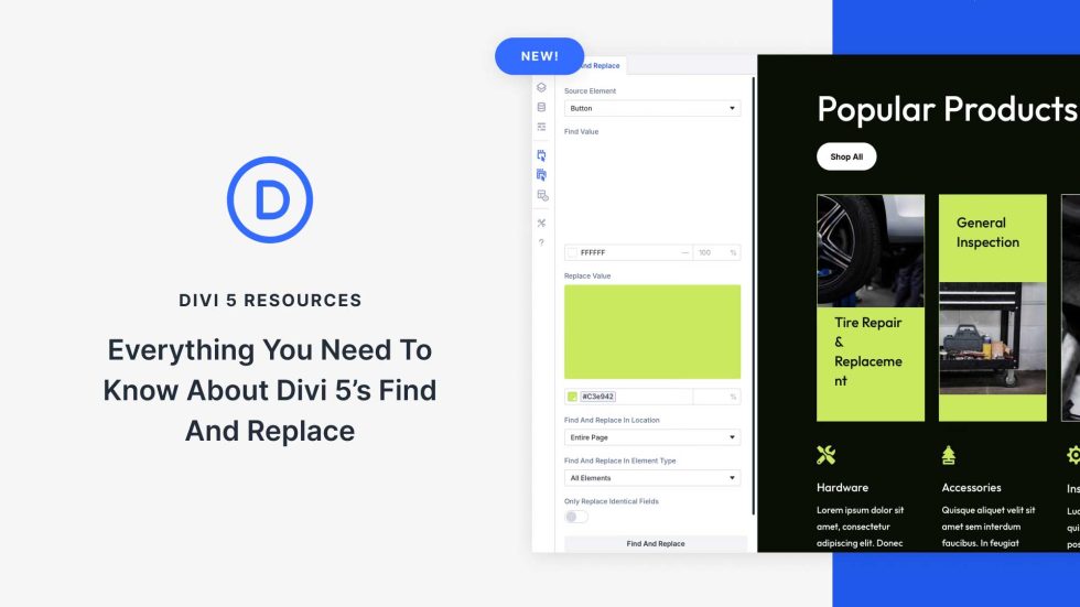 Everything You Need To Know About Divi 5's Find And Replace