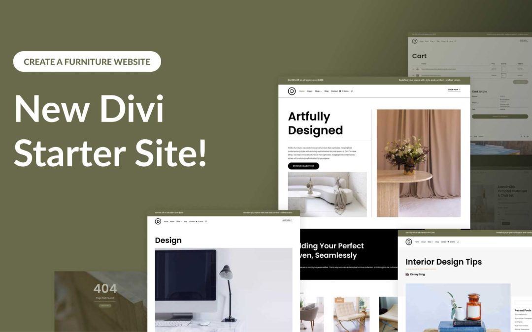 New Furniture Starter Site for Divi (Quick Install)