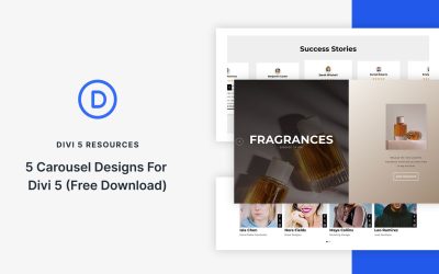 5 Carousel Designs For Divi 5 (Free Download)