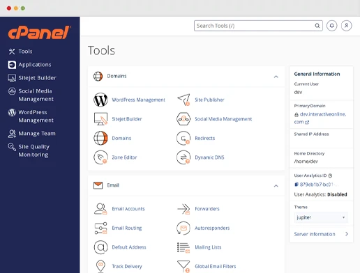 CPanel Hosting Web Control Panel