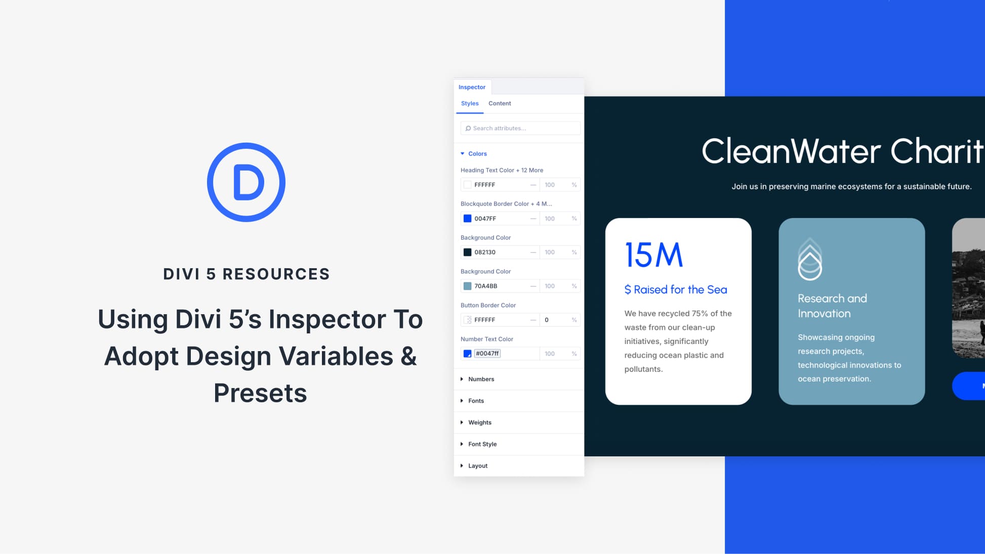 Using The Divi 5 Inspector To Adopt Design Variables & Using The Divi 5 Inspector To Adopt Design Variables &