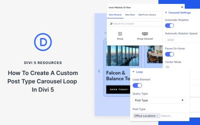 How To Create A Custom Post Type Carousel Loop In Divi 5