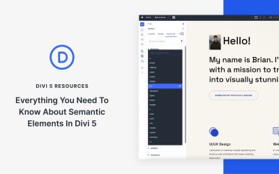 Everything You Need To Know About Semantic Elements In Divi 5