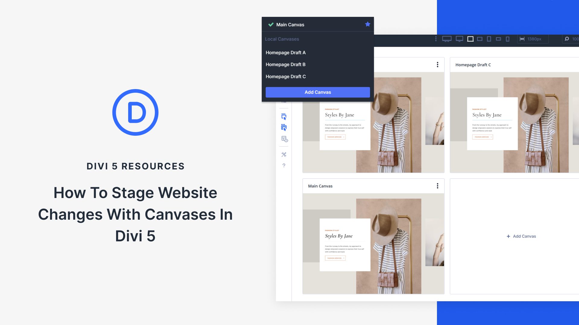 How To Stage Website Changes With Canvases In Divi 5 How To Stage Website Changes With Canvases In Divi 5