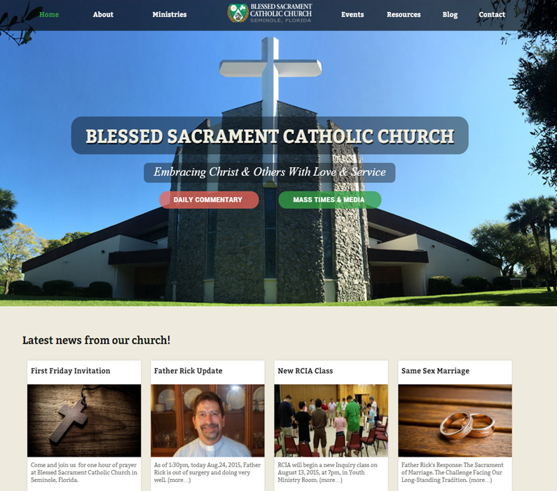Blessed Sacrament Catholic Church Seminole Florida